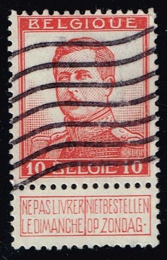 Belgium #103a King Albert I; Used