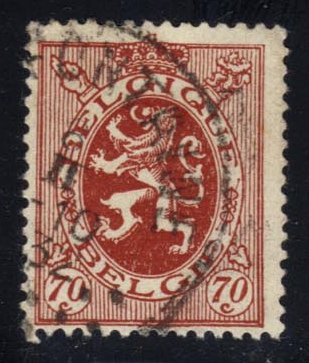 Belgium #209 Heraldic Lion; Used