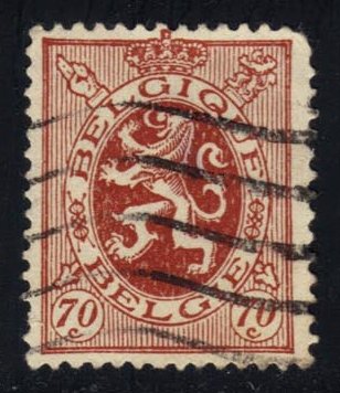 Belgium #209 Heraldic Lion; Used