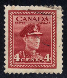 Canada #254 King George VI; Used