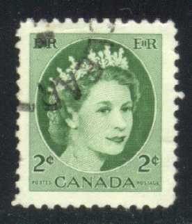 Canada #338 Queen Elizabeth II; Used