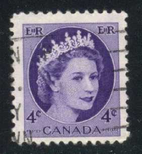 Canada #340 Queen Elizabeth II; Used