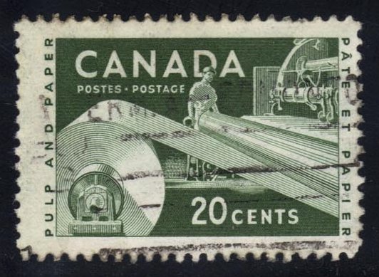 Canada #362 Paper Industry; Used