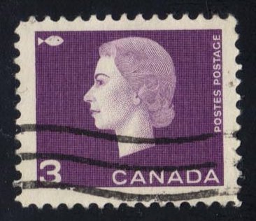 Canada #403 Queen Elizabeth II and Fish; Used