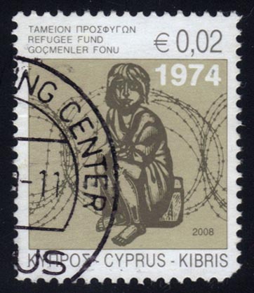 Cyprus #RA25 Refugee Fund Postal Tax; Used