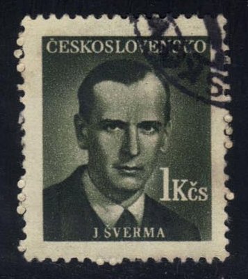 Czechoslovakia #376 J. Sverma; Used