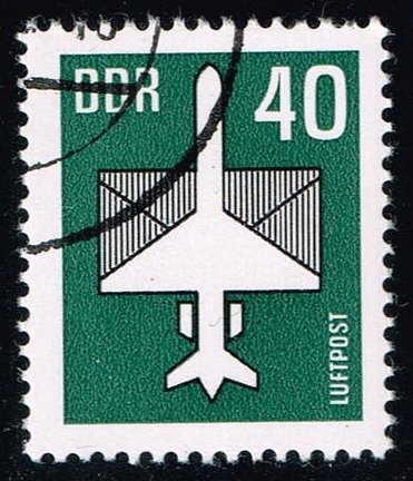 Germany DDR #C13 Plane and Envelope; CTO