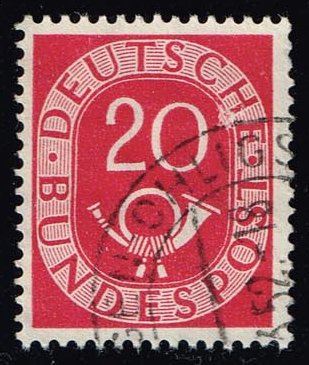 Germany #677 Numeral and Post Horn; Used