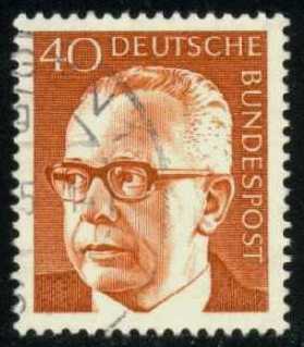 Germany #1032 Gustav Heinemann; Used