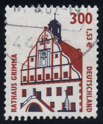 Germany #1851 Grimma Town Hall; Used