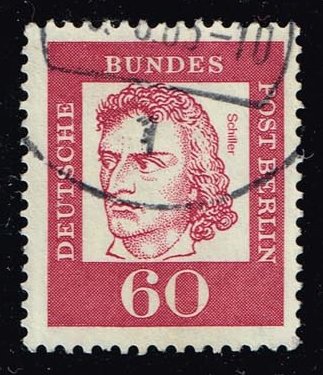 Germany #9N186 Friedrich von Schiller; Used