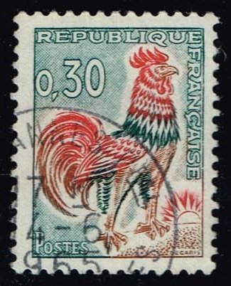France #1024B Gallic Cock; Used