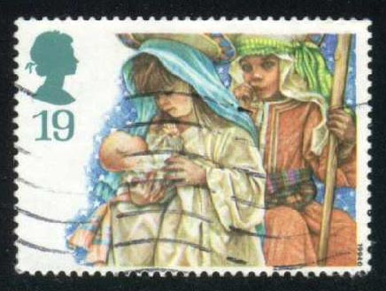 Great Britain #1581 Mary; Joseph and Jesus; Used