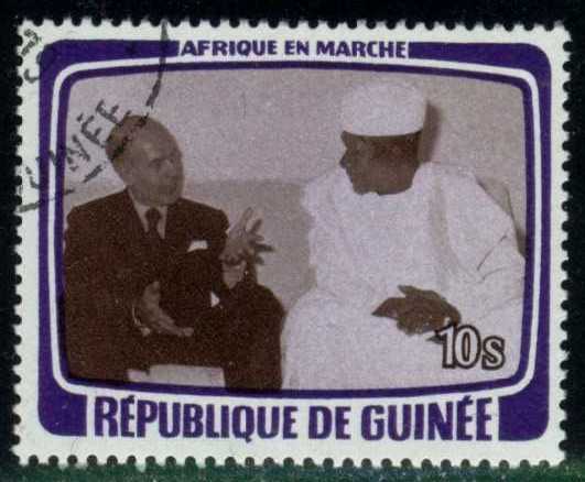 Guinea #767 d'Estaing and Toure; CTO