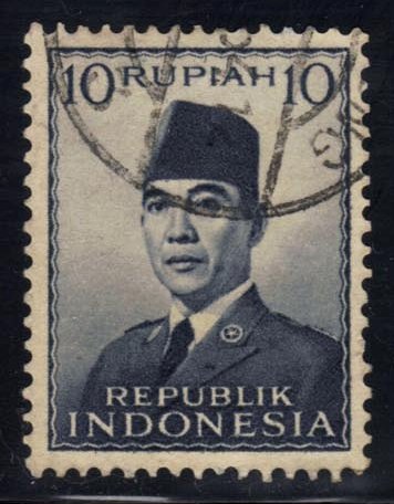 Indonesia #395 Pres. Sukarno; Used