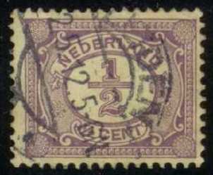 Netherlands #55 Numeral; Used