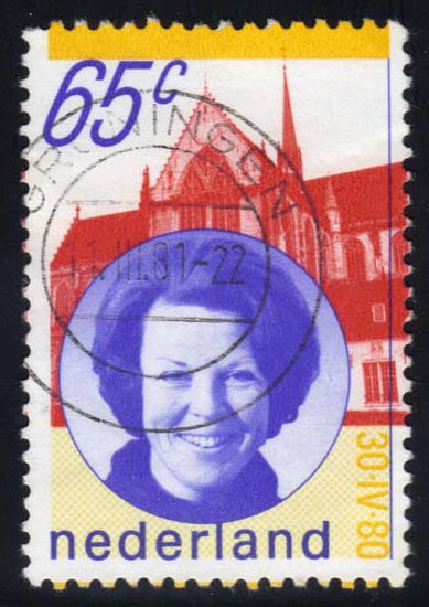 Netherlands #608 Queen Beatrix; Used