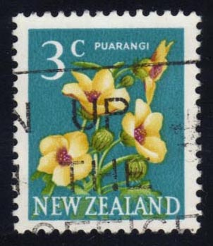 New Zealand #386 Hibiscus Flower; Used