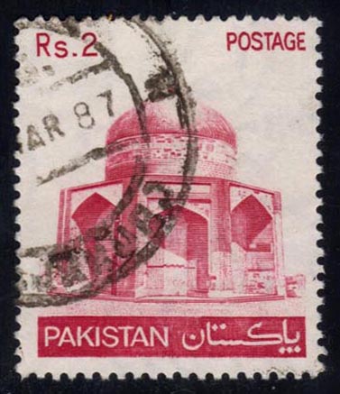 Pakistan #472 Tomb of Ibrahim Khan Makli; Used