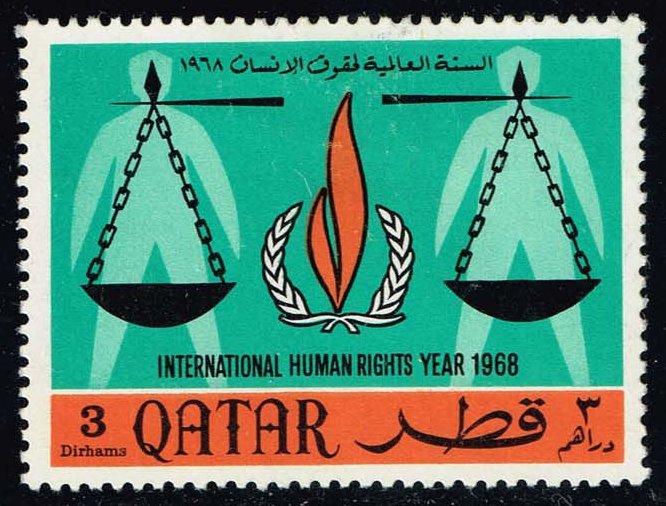 Qatar #130 Human Rights Year; Unused