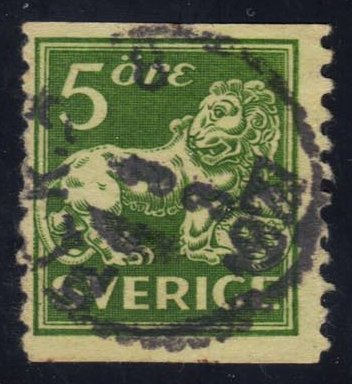 Sweden #116 Heraldic Lion; Used