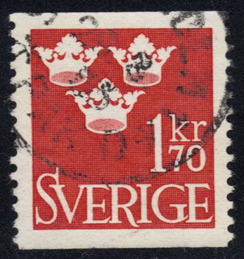 Sweden #426 Three Crowns; Used
