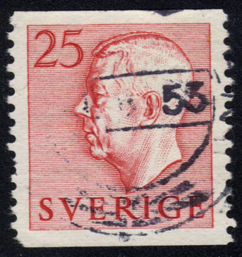 Sweden #436 King Gustaf VI Adolf; Used