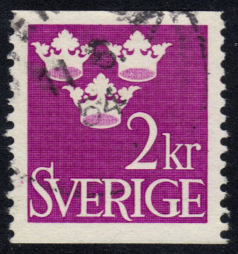 Sweden #441 Three Crowns; Used