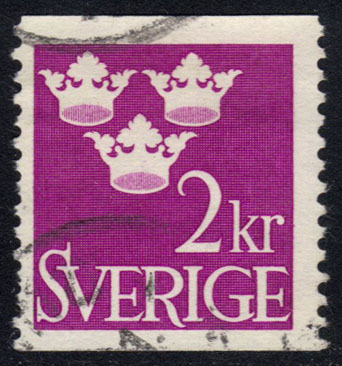 Sweden #441 Three Crowns; Used