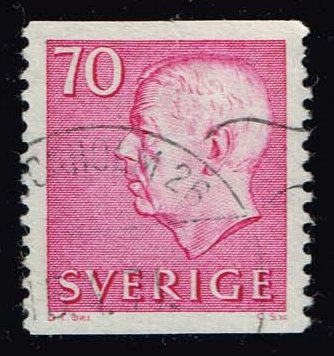 Sweden #654 King Gustaf VI Adolf; Used