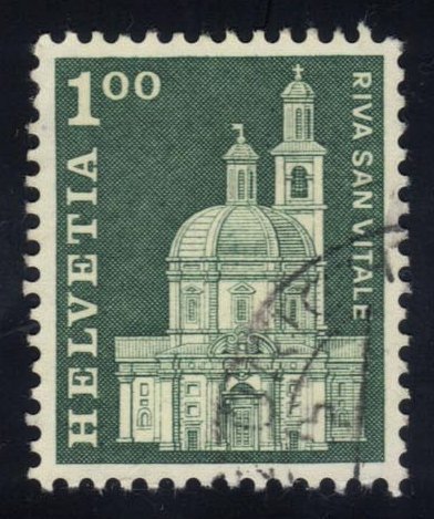 Switzerland #447 Santa Croce Church; Used