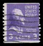 US #842 Thomas Jefferson; Used