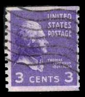 US #842 Thomas Jefferson; Used