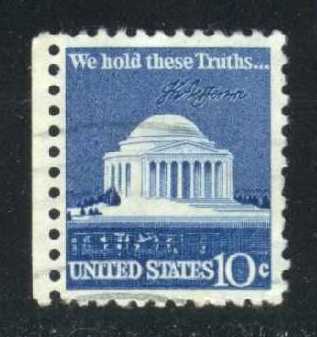 US #1510 Jefferson Memorial & Signature; Used