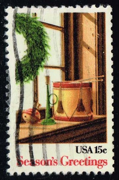 US #1843 Wreath & Toys; Used