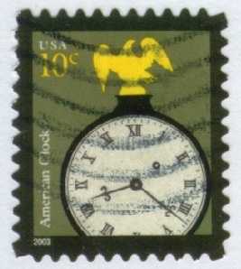 US #3757 American Clock; Used