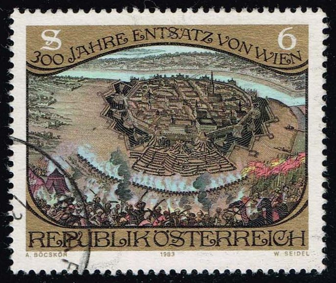 Austria #1253 Vienna - Battle of 1683; Used