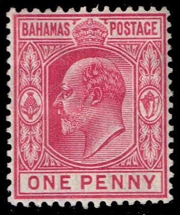 Bahamas #45 King Edward VII; Unused