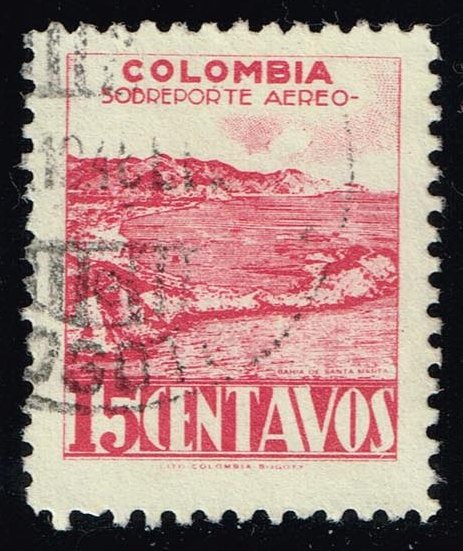Colombia #C136 Bay of Santa Maria; Used