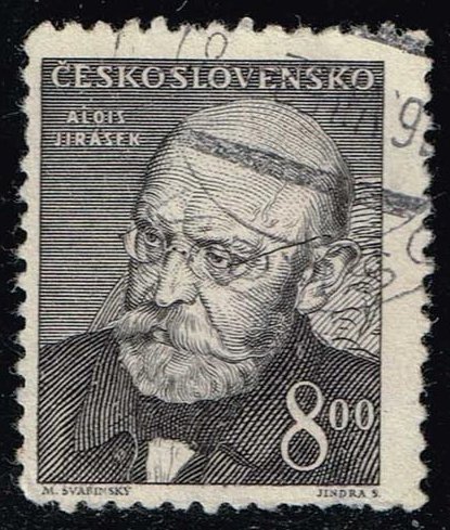 Czechoslovakia #379 Alois Jirasek; Used