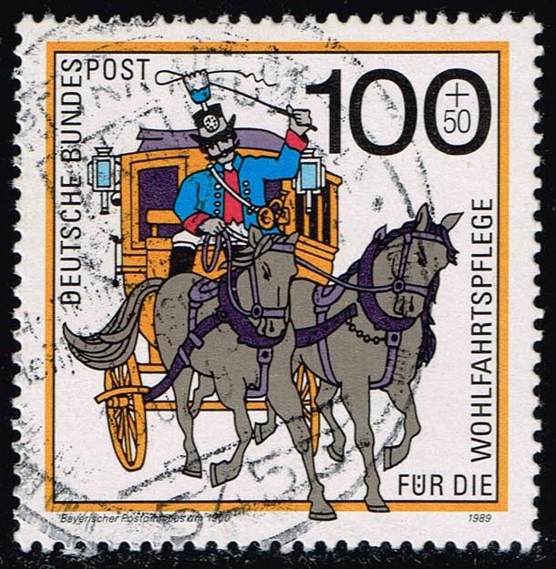 Germany #B684 Bavarian Mail Coach; Used