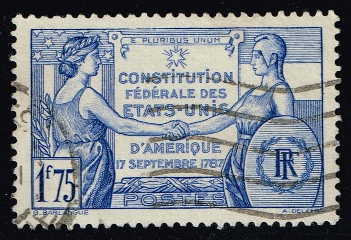 France #332 US Constitution Anniversary; Used