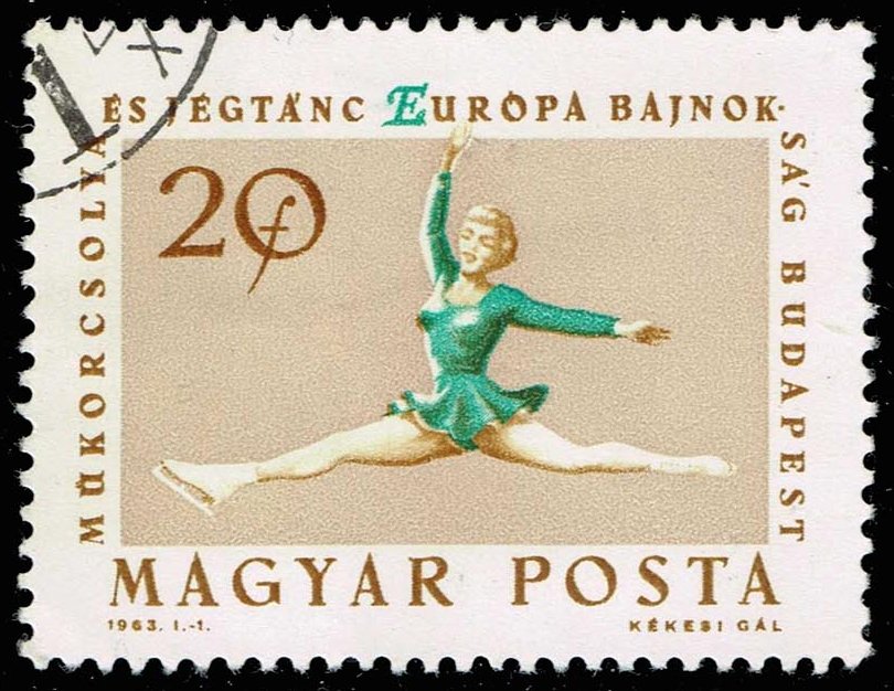 Hungary #1484 Figure Skating; CTO