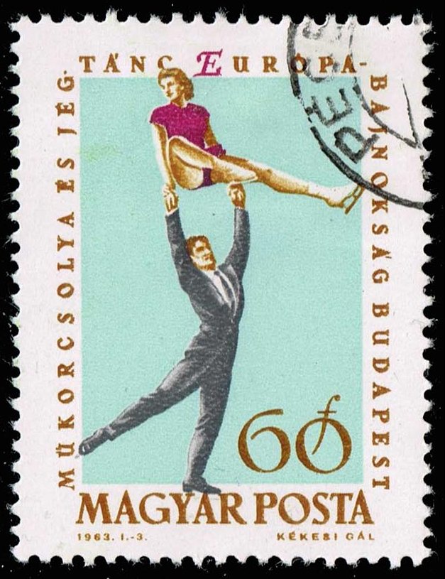 Hungary #1486 Figure Skating; CTO