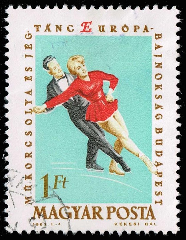 Hungary #1487 Figure Skating; CTO