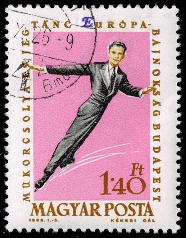 Hungary #1488 Figure Skating; CTO