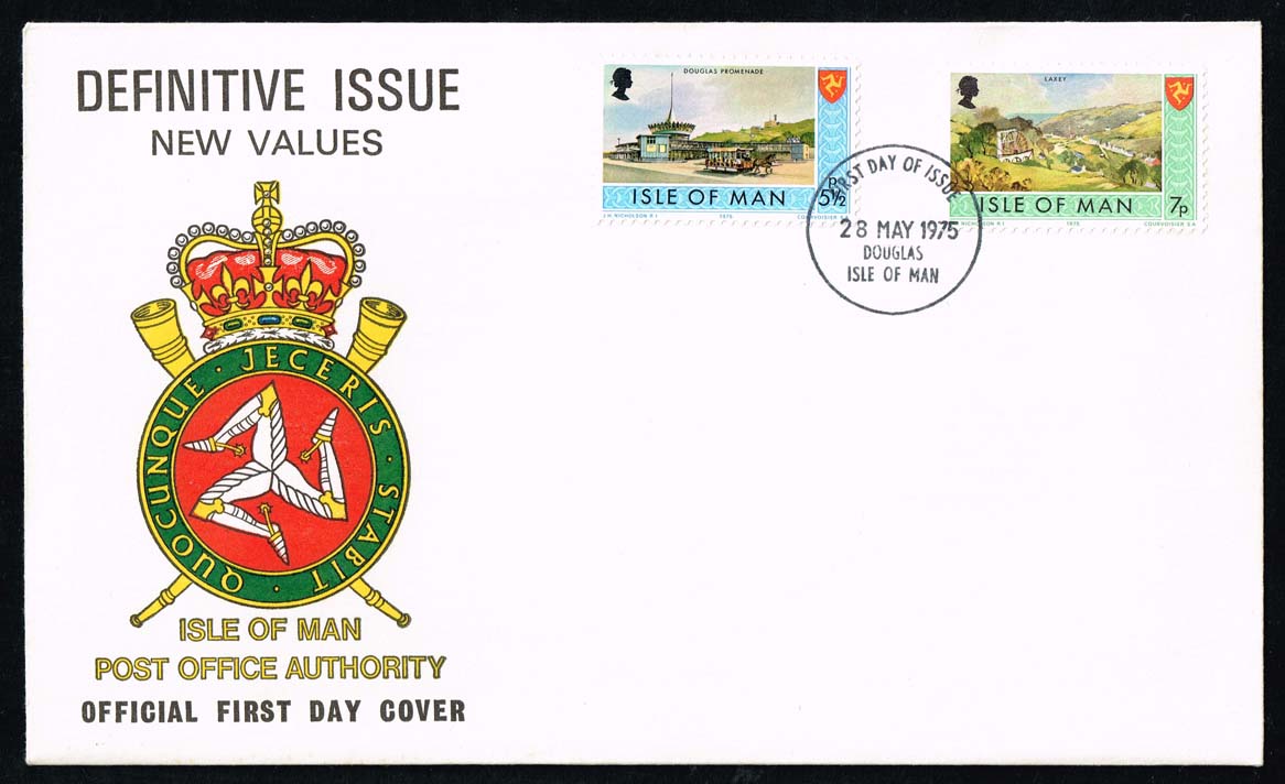 Isle of Man #53-54 New Definitives Official FDC