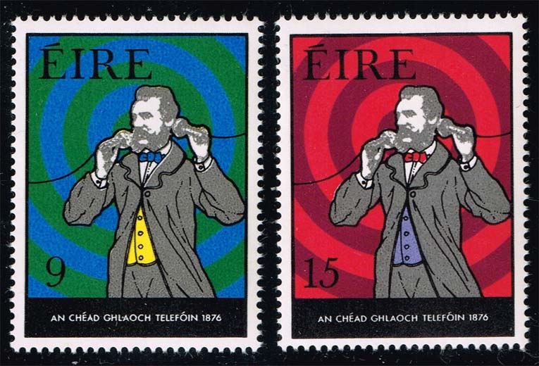 Ireland #387-388 Alexander Graham Bell Set of 2; MNH