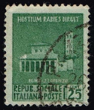 Italian Social Rep #19 Basilica of San Lorenzo; Used