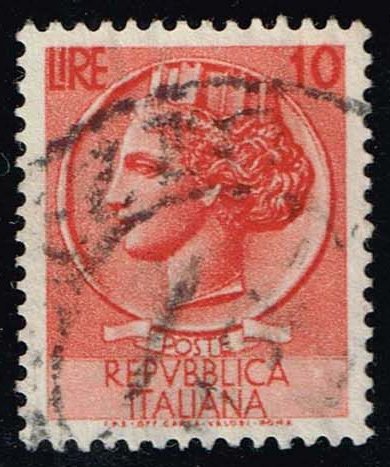 Italy #627 Italia from Syracusean Coin; Used